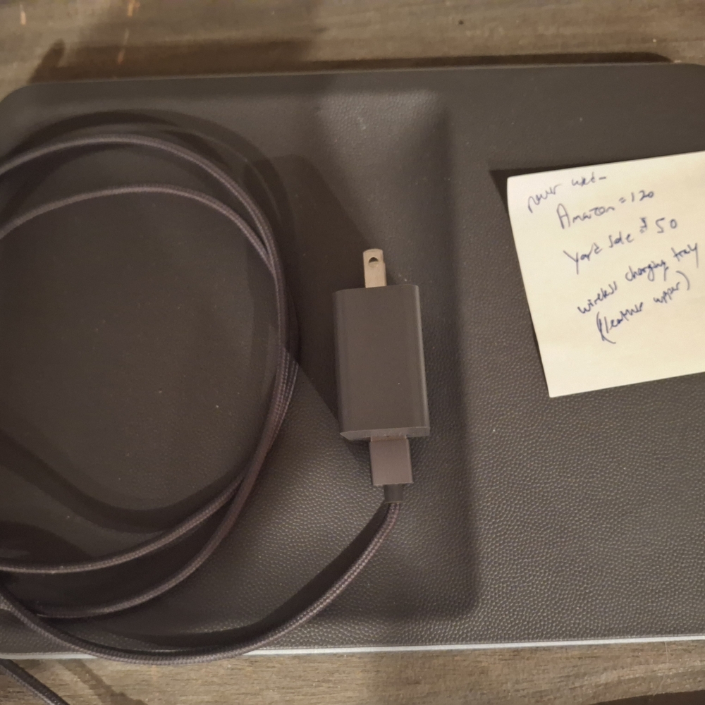Gray Wireless Charging Pad with Cable